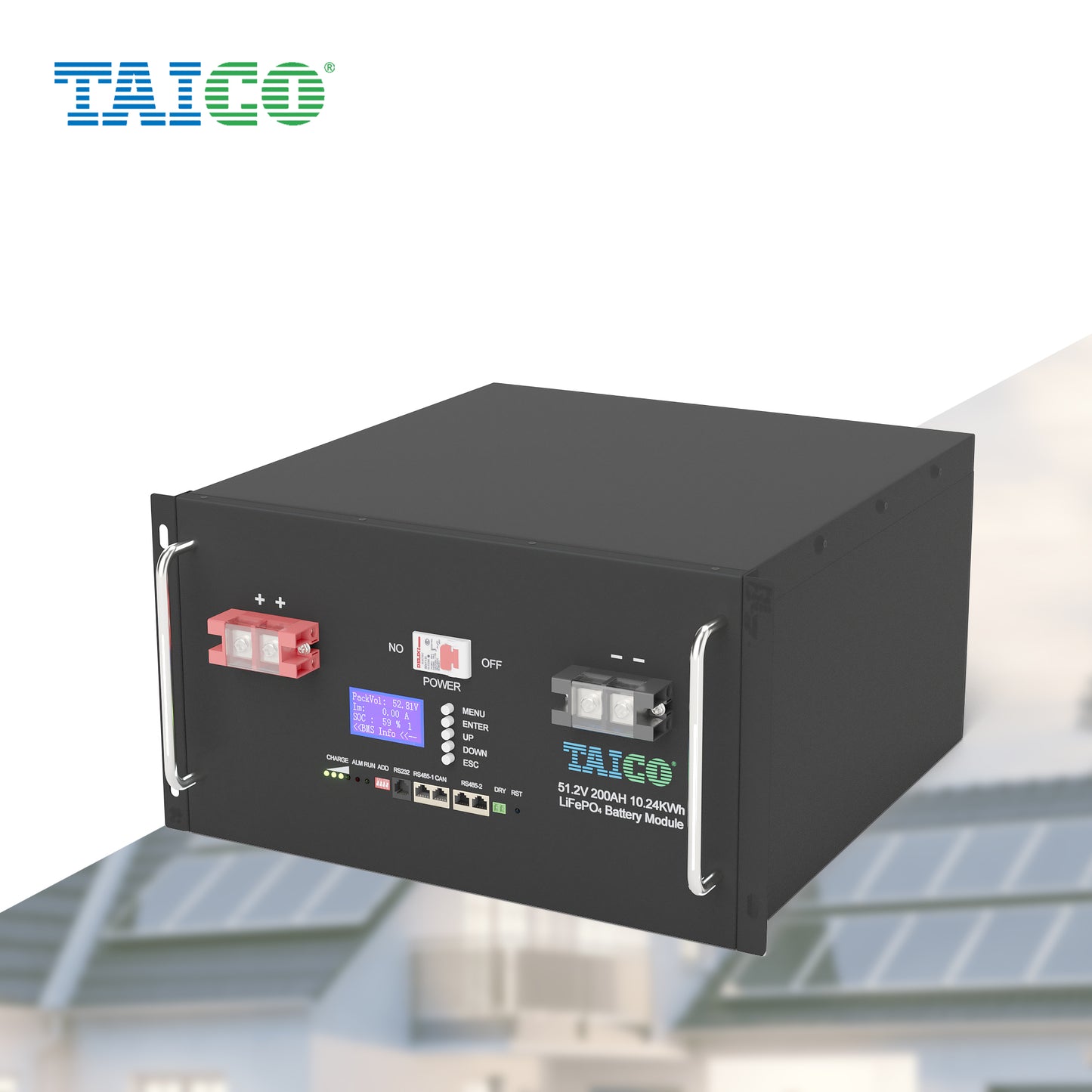 Lifepo4 battery 48V 200Ah smart BMS 6000 cycles for solar power system